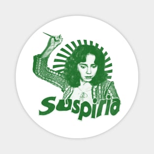 Suspiria - horror film green solid style (exclusive art) Magnet